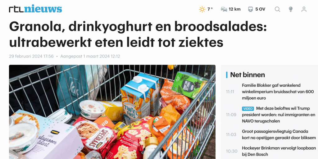 ultrabewerkt eten