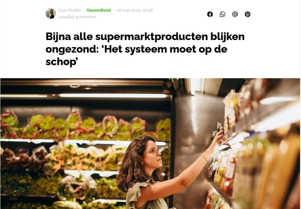 ongezonde supermarktproducten